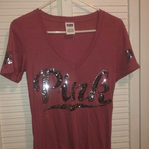 Women’s PINK v neck shirt